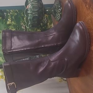 Ralph Lauren Sorissa Womens 9 Brown Leather high fashion fall boot